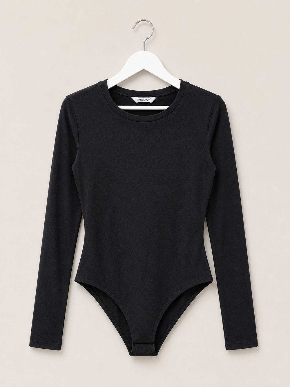 Mangopop Black Long-Sleeve Bodysuit Top - XL - NWT - Picture 5 of 7